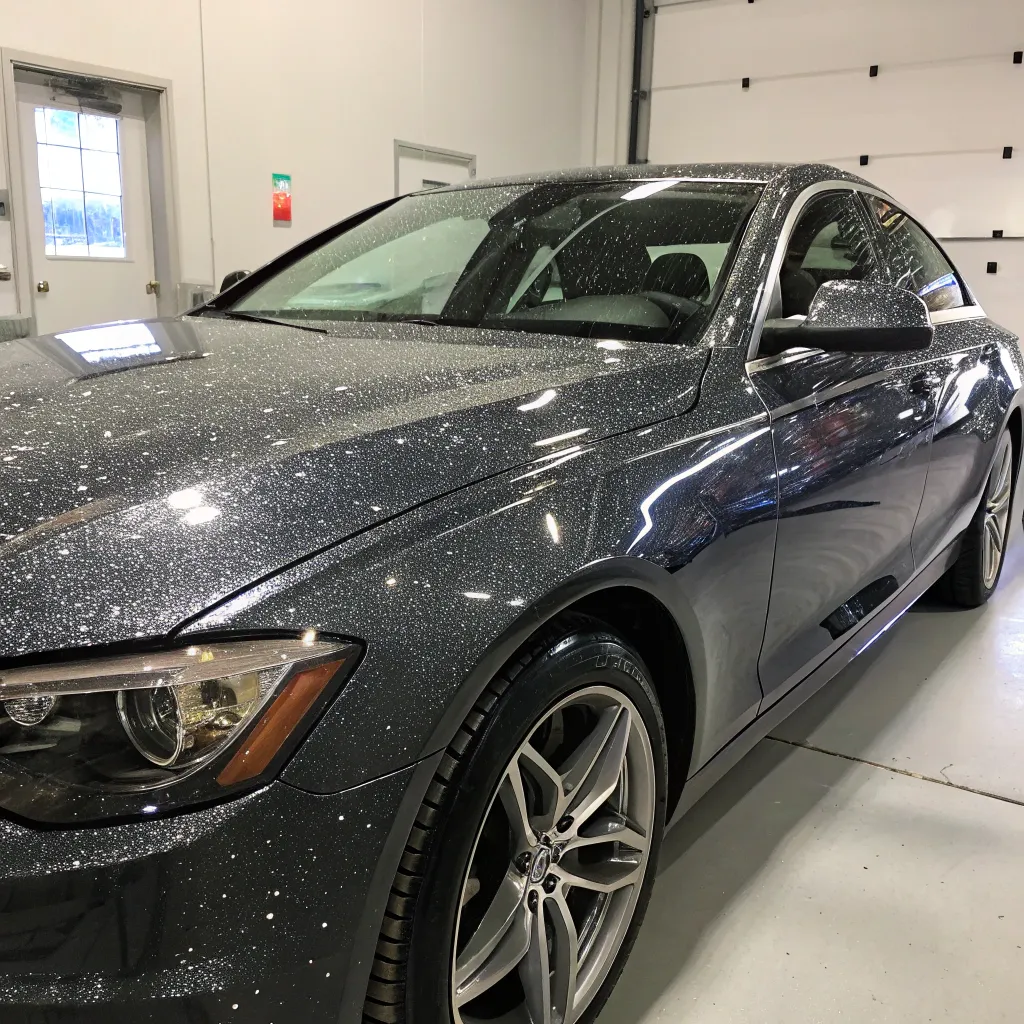 A sparkling clean car after a premium wash